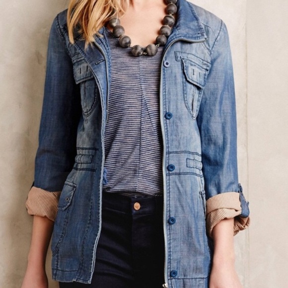 Anthropology Marrakech Demin Jacket size XS. - Picture 2 of 11